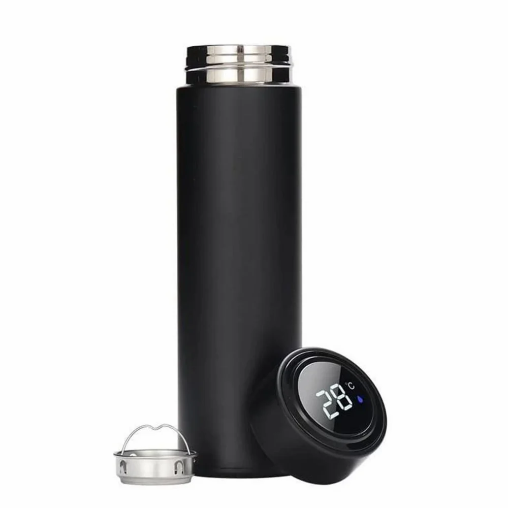 Generic Premium LED Smart Flask 500ml Stainless Steel Vacuum Insulated Temperature Display Water Bottle (Multicolor)