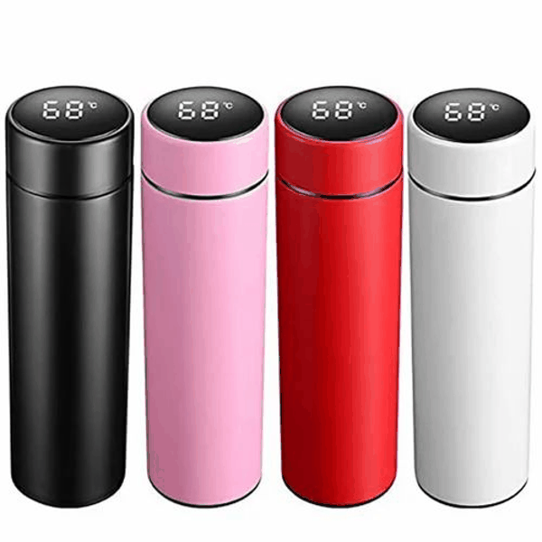 Generic Premium LED Smart Flask 500ml Stainless Steel Vacuum Insulated Temperature Display Water Bottle (Multicolor)